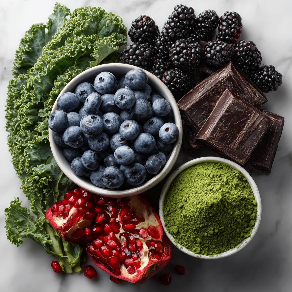 Свіжі ягоди та фрукти багаті антиоксидантами